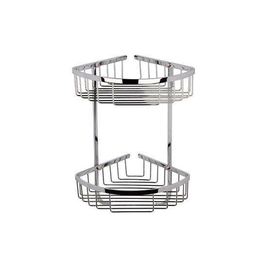 BC Designs victrion chrome double corner shower basket