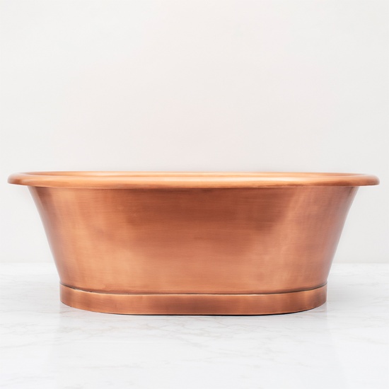 bc designs copper countertop basin 530mm with inner antique copper & outer antique copper