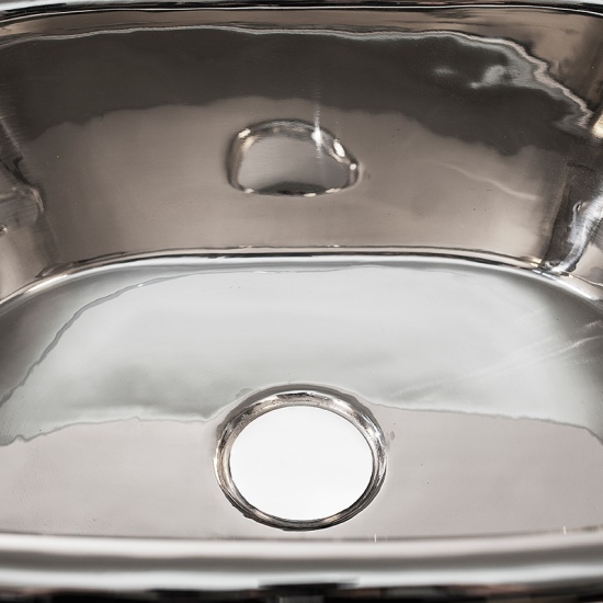 bc designs copper countertop basin 530mm with inner nickel & outer nickel