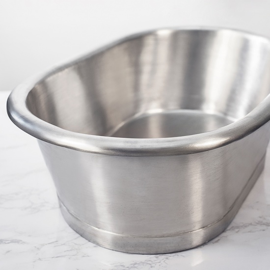 bc designs copper countertop basin 530mm with inner tin & outer tin
