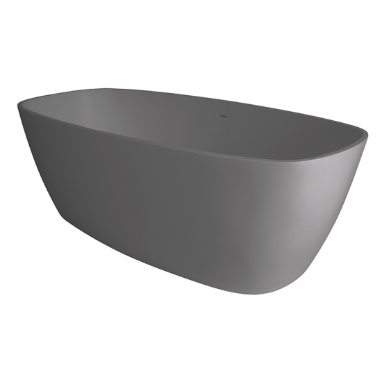 bc designs vive 1600 industrial grey freestanding bath