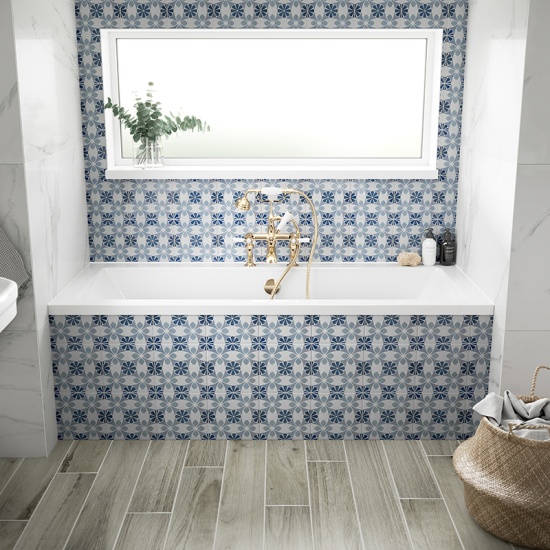 bc designs durham 1700 white double-ended bath