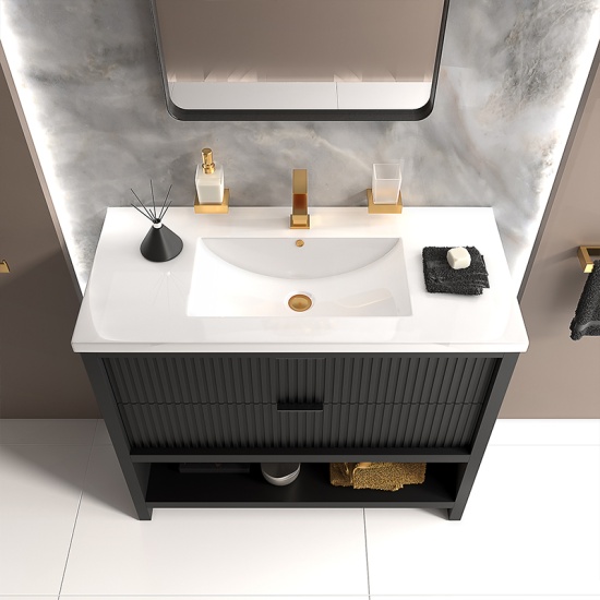 jasmine 1000mm floorstanding black vanity unit chrome handles jasmine 1000mm floorstanding black vanity unit chrome handles