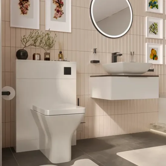 jivana small bath suite 600 white sink cabinet wc toilet black jivana small bath suite 600 white sink cabinet wc toilet black