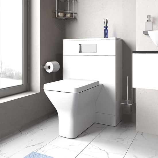 jivana small bath suite 600 white vanity unit wc toilet chrome