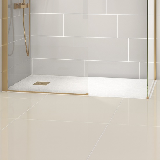 alan 1800 x 800 rectangular white slate tray 26mm