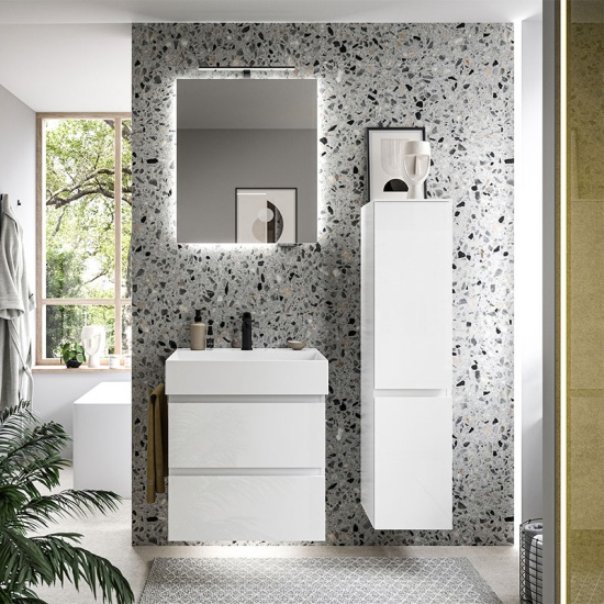 pelipal pcon select i 600mm vanity unit with ceramic sink