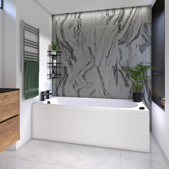 mercury 1700x700 standard spa bath with black jets
