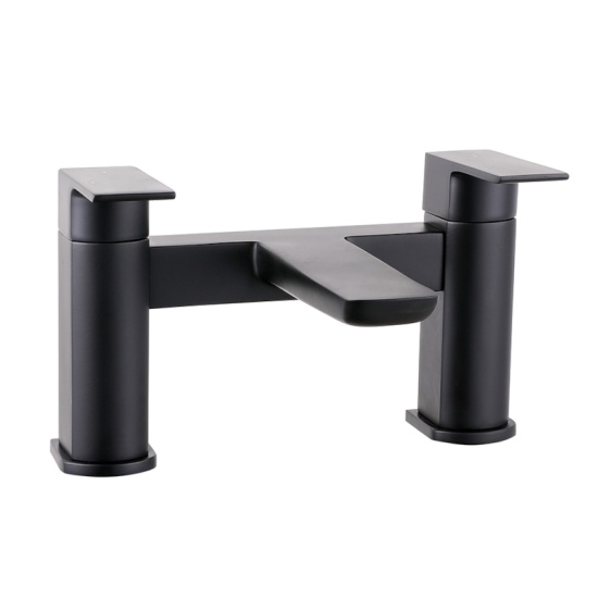 muro black bath filler tap