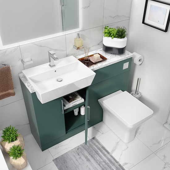 oliver green 1100 fitted furniture unit chrome