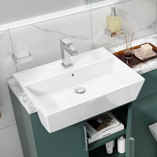 green sink and toilet 1100 wide bathroom furniture unit chrome oliver green 1100 wide Toilet and Baisin fitted furniture unit chrome