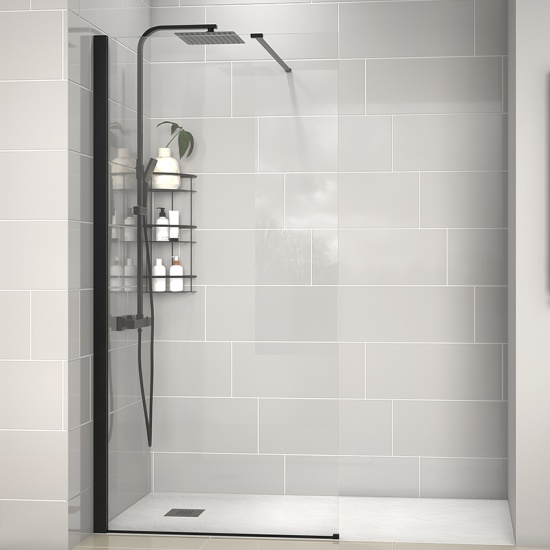 radiant black 1700 walkin recess shower enclosure black tray radiant black 1700 walkin recess shower enclosure black tray