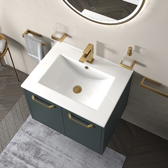 celeste 600 wall sink unit green celeste 600 wall sink unit green