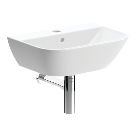 cedarwood small wall basin bottle trap
