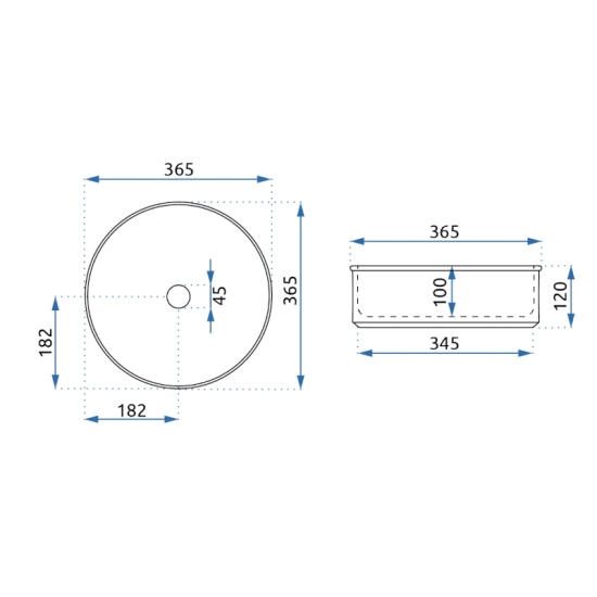 Charlene White Fluted Counter Top Sink Dimensions Charlene White Fluted Counter Top Sink Dimensions