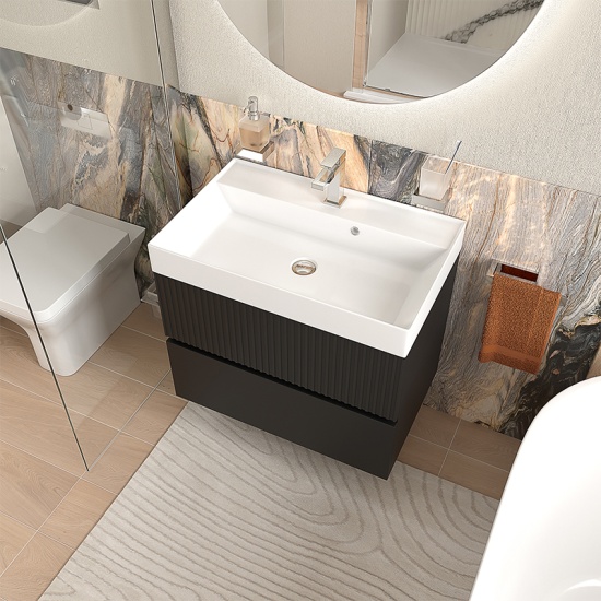 jasmine 700 black wall vanity unit and white sink jasmine 700 black wall vanity unit and white sink