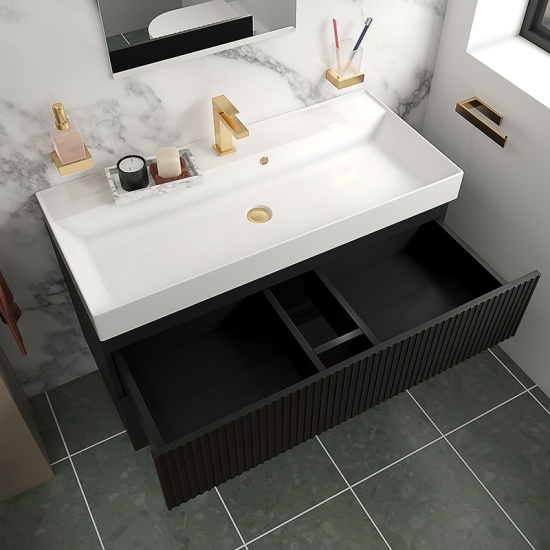 jasmine 1000 black wall vanity unit with white basin jasmine 1000 black wall vanity unit with white basin