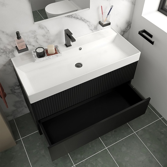 jasmine 1000 black wall vanity unit with white basin jasmine 1000 black wall vanity unit with white basin