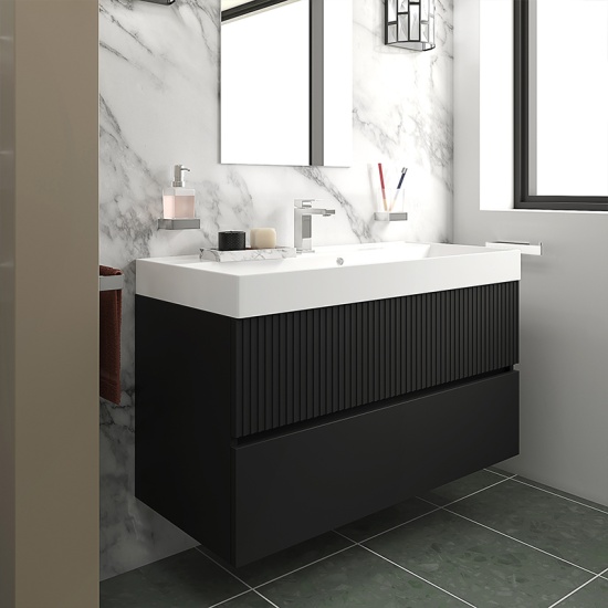 jasmine 1000 black wall vanity unit with white basin jasmine 1000 black wall vanity unit with white basin
