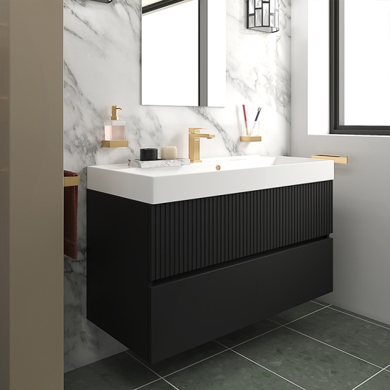 jasmine 1000 black wall vanity unit with white basin jasmine 1000 black wall vanity unit with white basin