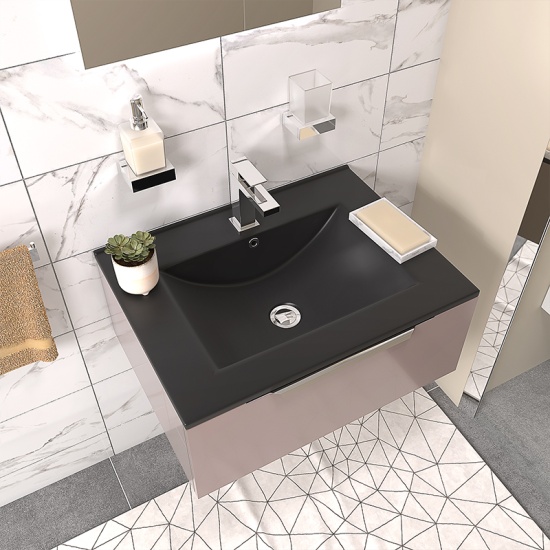 pemberton gold 600mm wall hung vanity unit black sink pemberton gold 600mm wall hung vanity unit black sink