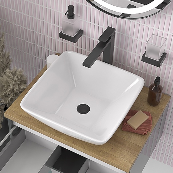 jivana grey 600 wall oak countertop vanity unit jivana grey 600 wall oak countertop vanity unit