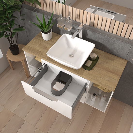 sonix white 1200 vanity unit with oak countertop sonix white 1200 vanity unit with oak countertop