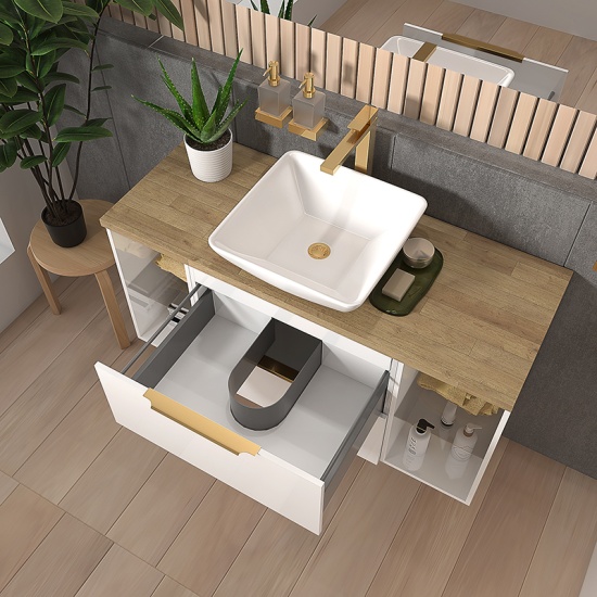 sonix white 1200 vanity unit with oak countertop sonix white 1200 vanity unit with oak countertop