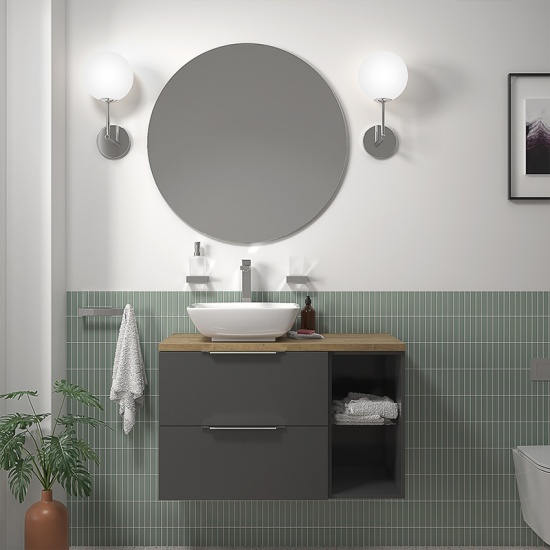 sonix grey 900 wall hung unit with oak countertop sonix grey 900 wall hung unit with oak countertop