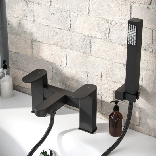 virgo black bath shower mixer tap