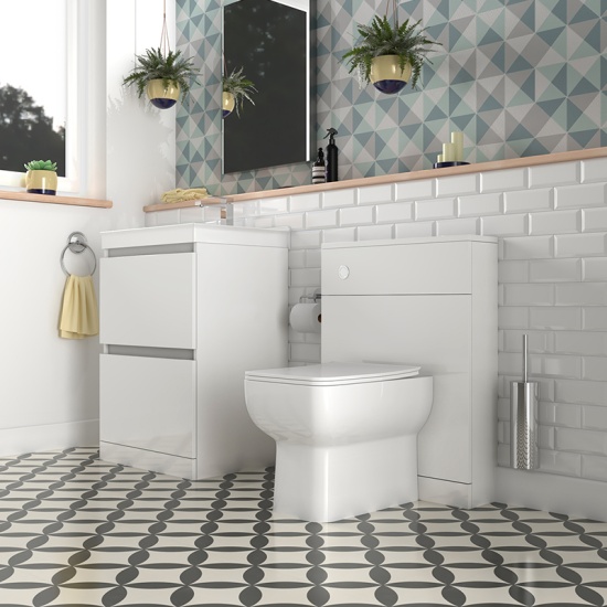 Ashford 600 White Basin Unit BTW Toilet Ashford 600 White Basin Unit BTW Toilet