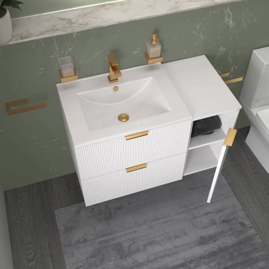 sonix white 900 wall vanity unit fluted sonix white 900 wall vanity unit fluted