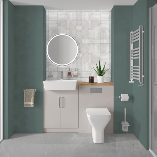 oliver 1200 cashmere vanity and toilet package