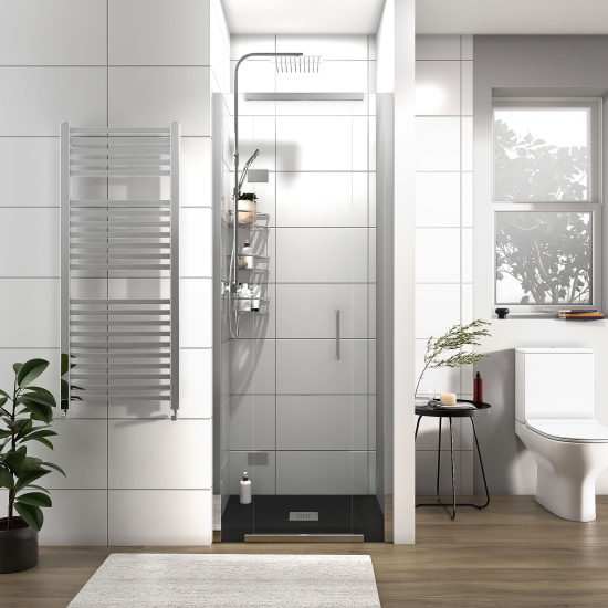 havana chrome 800 inline hinged shower door