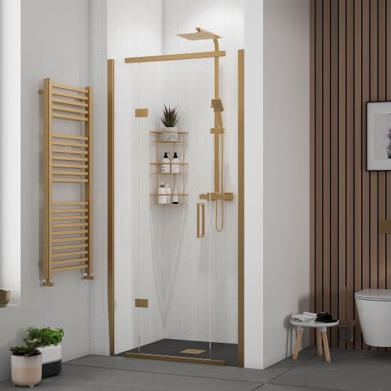 havana gold 1000 inline hinged shower door