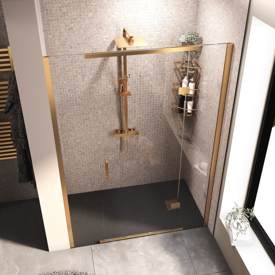 havana gold 1400 inline hinged shower door havana gold 1400 inline hinged shower door
