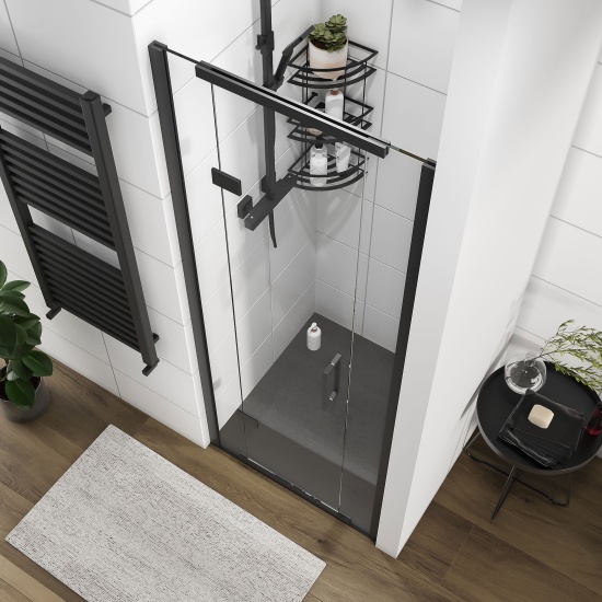 havana black 800 inline hinged shower door havana black 800 inline hinged shower door