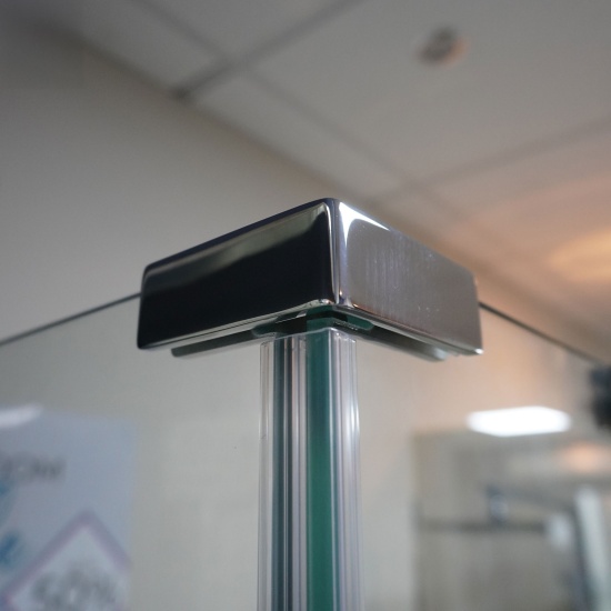 havana black 1000 inline hinged corner shower enclosure