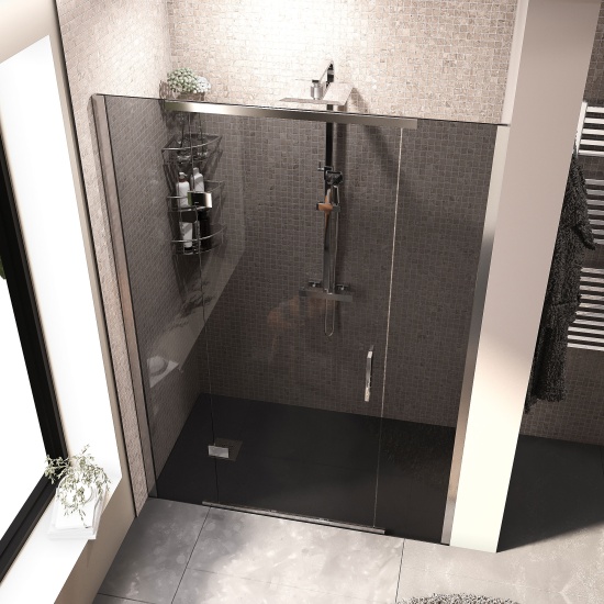 havana chrome 1400 inline hinged recess shower door smoked glass havana chrome 1400 inline hinged recess shower door smoked glass