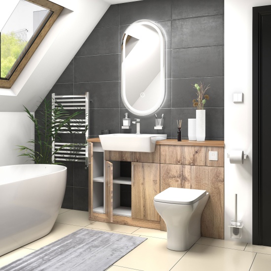 oliver 1400 oak vanity and toilet package chrome handles oliver 1400 oak vanity and toilet package chrome handles