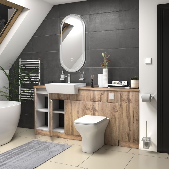 oliver Oak 1800 vanity and wc toilet pack chrome handles oliver Oak 1800 vanity and wc toilet pack chrome handles
