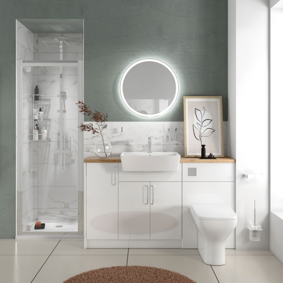 oliver white shower suite 1400 vanity with pivot door oliver white shower suite 1400 vanity with pivot door