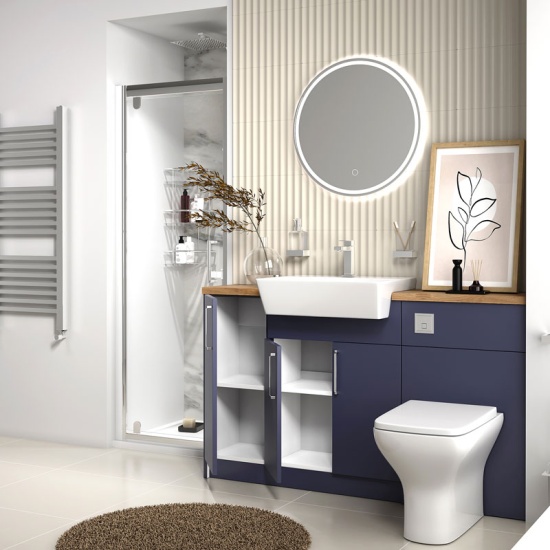 oliver navy blue shower suite 1400 vanity with pivot door oliver navy blue shower suite 1400 vanity with pivot door