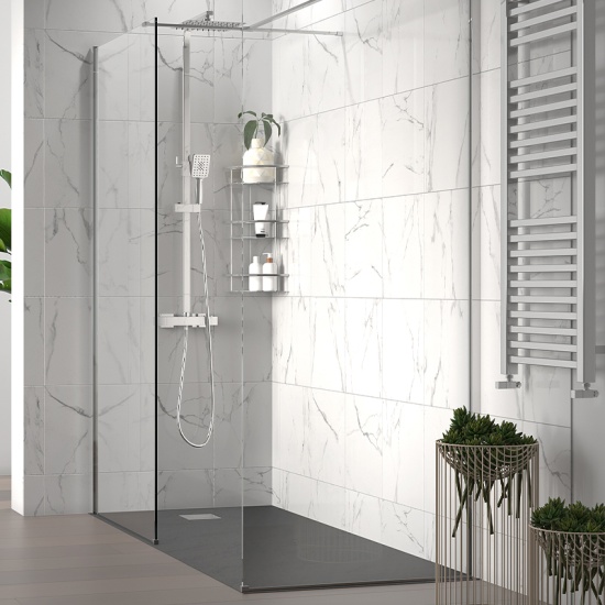 radiant 2000 walkin corner shower enclosure black tray