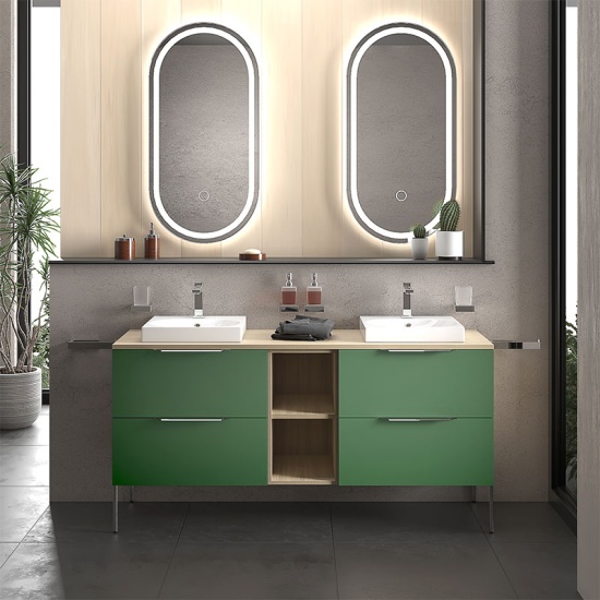 alani 1500 green double vanity square sink