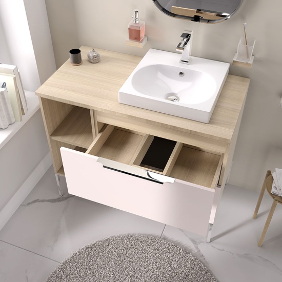 alani 900 sand pink vanity square basin and shelves alani 900 sand pink vanity square basin and shelves