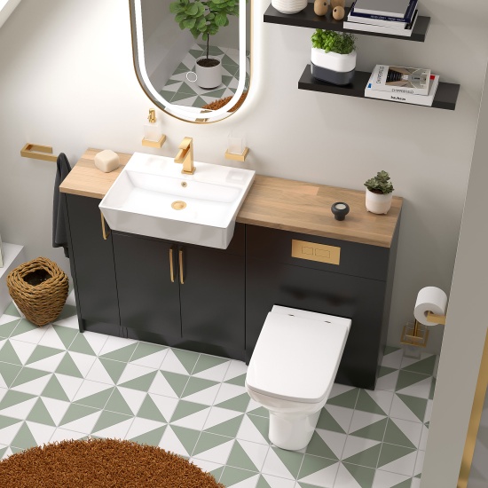 oliver 1400 matt black vanity and toilet package oliver 1400 matt black vanity and toilet package