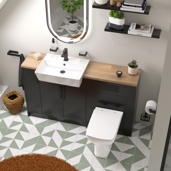 oliver 1400 matt black vanity and toilet package oliver 1400 matt black vanity and toilet package
