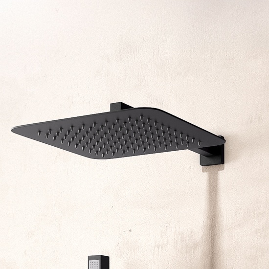 Ribble Square Chrome Shower Head Wall