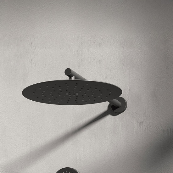 Tweed Round Chrome Shower Head Wall